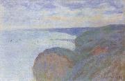 Claude Monet On the Cliff near Dieppe,Overcast Skies china oil painting artist